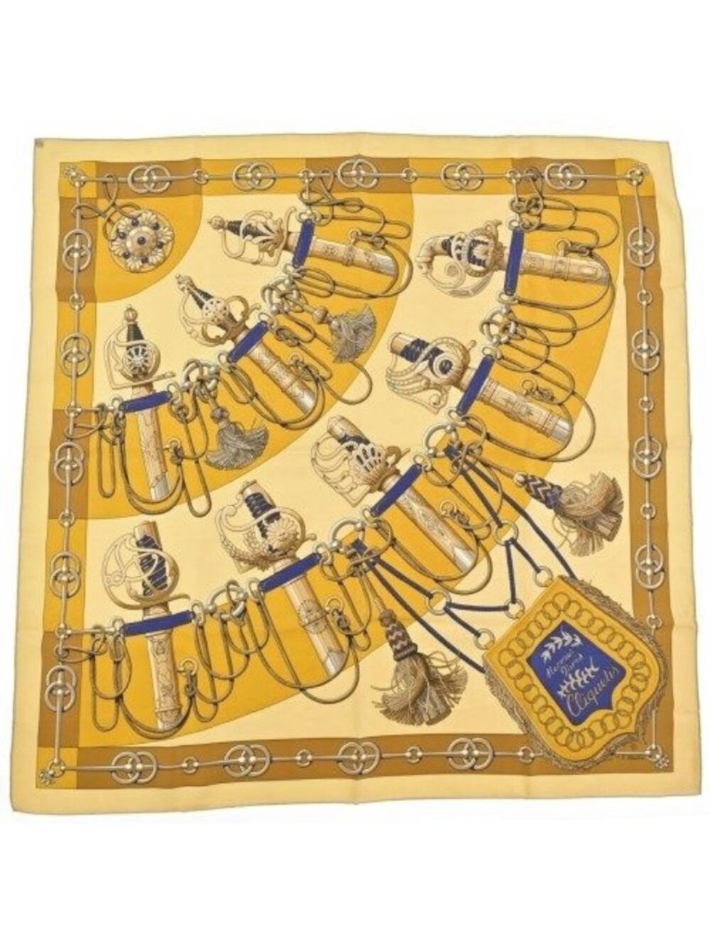 Hermes Bandana Scarf Beige